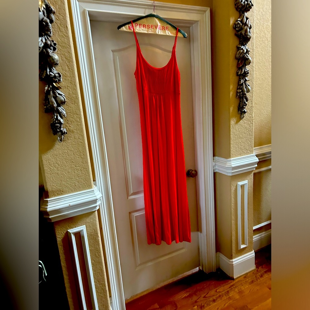Calvin Klein maxi red dress
